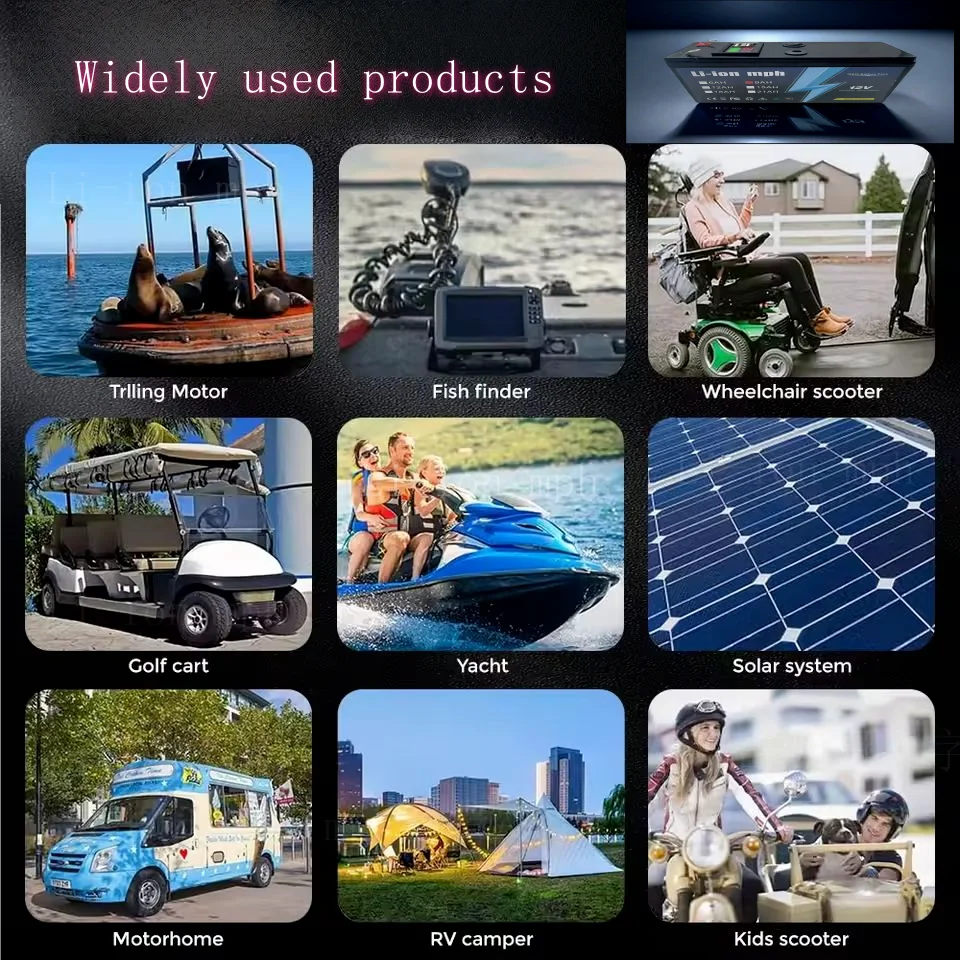 (Home energy storage)(Outdoor charging)🚐12V 6-21AH Lithium Battery w/ BMS | RV, Boat, Solar & Off-Grid System Power Supply