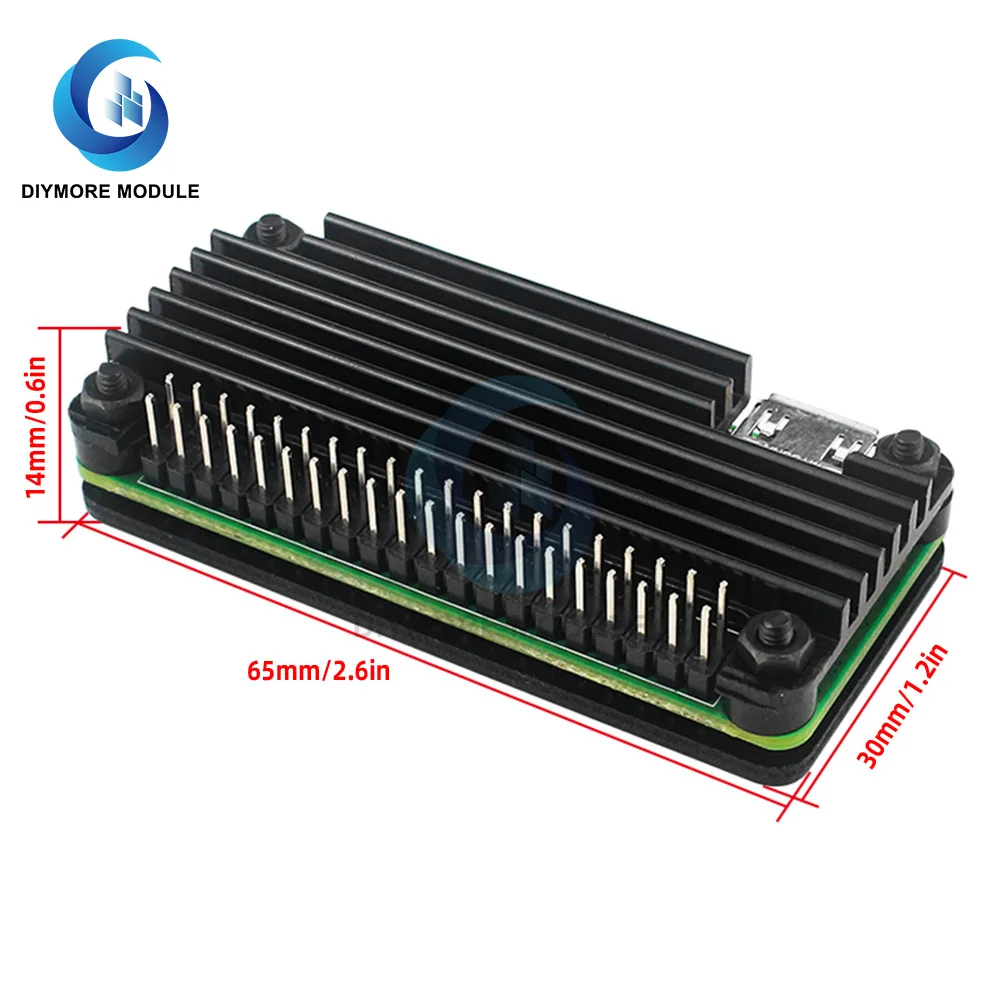 for Raspberry Pi 4 Model B Aluminum Case, Passive Cooling Aluminum Alloy Protective Shell Metal Enclosure for Raspberry Pi 4 Mod image 2
