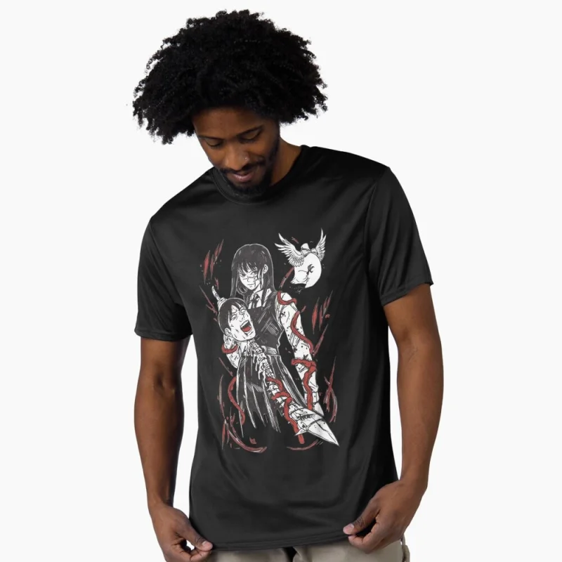 

Denji Chainsaw Man Anime Gift t shirt 0326 DEVIL HUNTER Graphic Tee 100% cotton print clothing Y2K clothes Large size Tops