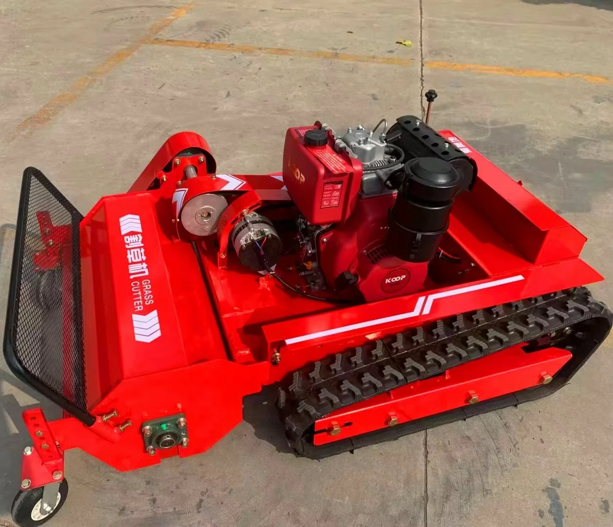 10/12/15HP Professional Powerful Diesel Engine Grass Cutter Cutting Width 80cm/100cm/120cm Remote Control Lawn Mower