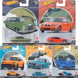 Original Hot Wheels Premium Auto Kultur Autos traße Fahrzeug Druckguss Mercedes Benz Lamborghini Alpin Kinderspiel zeug für Jungen