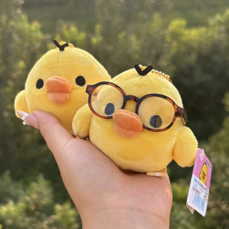 

Rilakkuma Little Yellow Chicken Rilakkuma, плюшевый брелок для ключей «Мой друг», плюшевый кулон, подарок на день рождения и Рождество для девочек