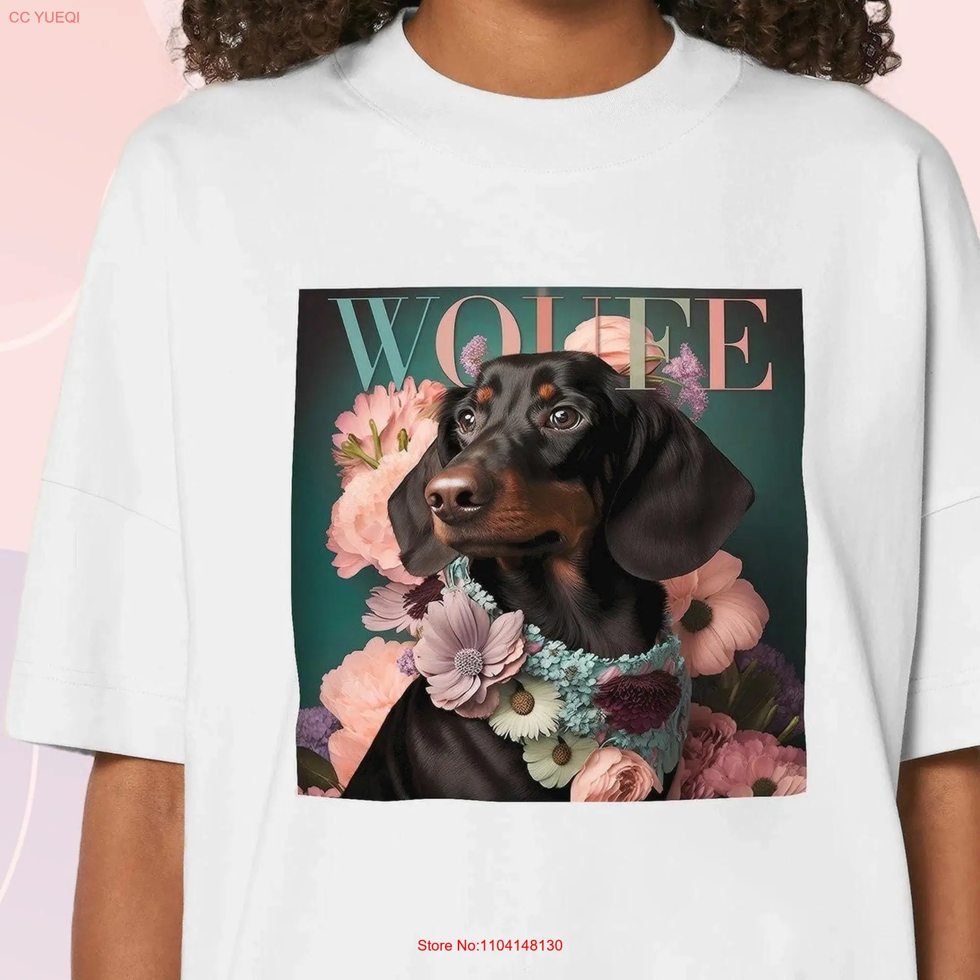 Fashion Dachshund t shirt gift Sausage dog Woufe design Wiener lovers for Blaster DOGAILAND long or short sleeves