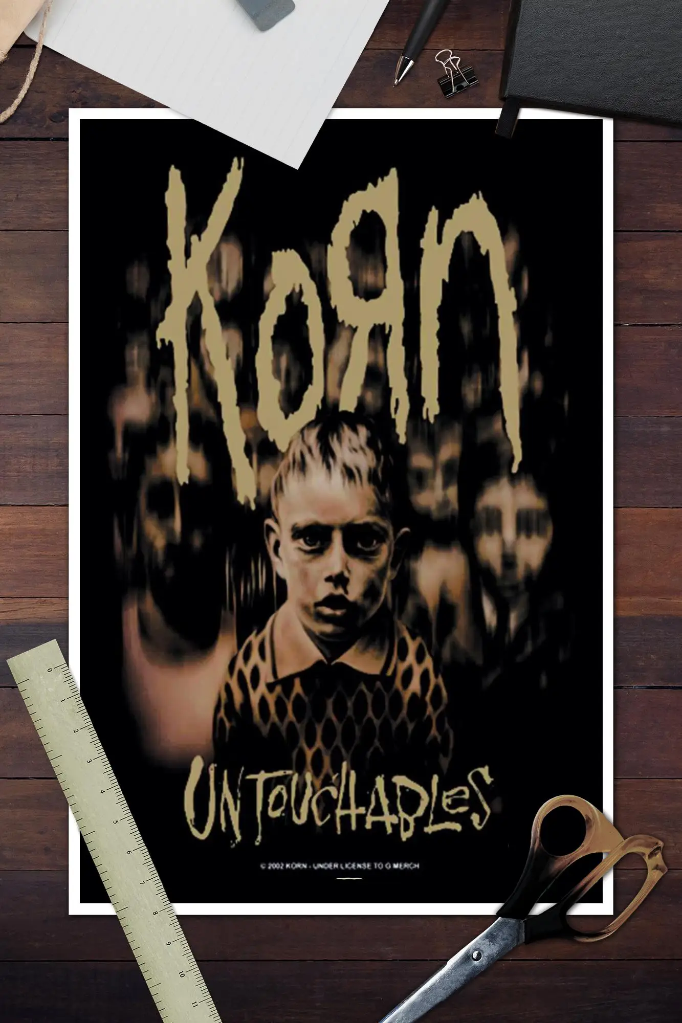 korn  Poster Decorative Painting Canvas Poster Gift Wall Art Living Room Posters Bedroom Painting