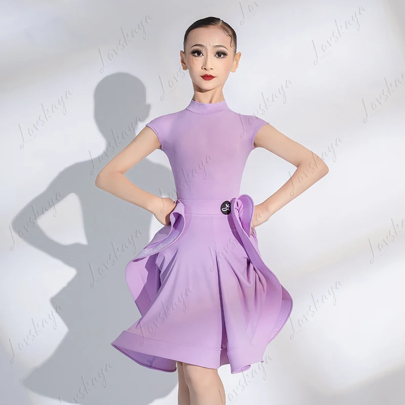 

Latin Dance Costume for Girls, Competition Costume for Children's National Standard Dance, Prescribed Costume for Events