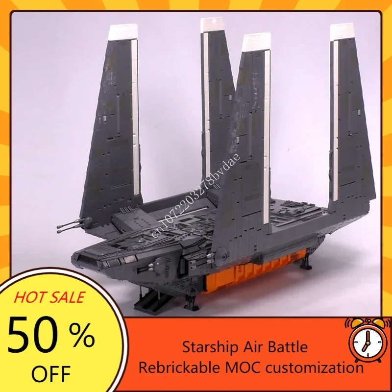 Zeta-Class Cargo Shuttle Space War Military MOC SpaceShip Starfighter Battle Christmas Puzzle DIY Birthday Assembly Toy Gift