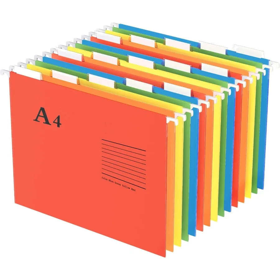 

Hanging File Folders A4 Size with 5 Elegant Colors to Choose 1 5Cut Adjustable Tab 15pcs Per Box