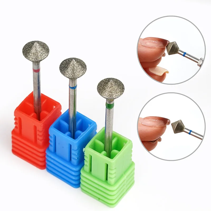 C Radians Diamond Nail Drill Bit Nail Edge Trimming Tool Diamond Sand polishing Manicure Accessories