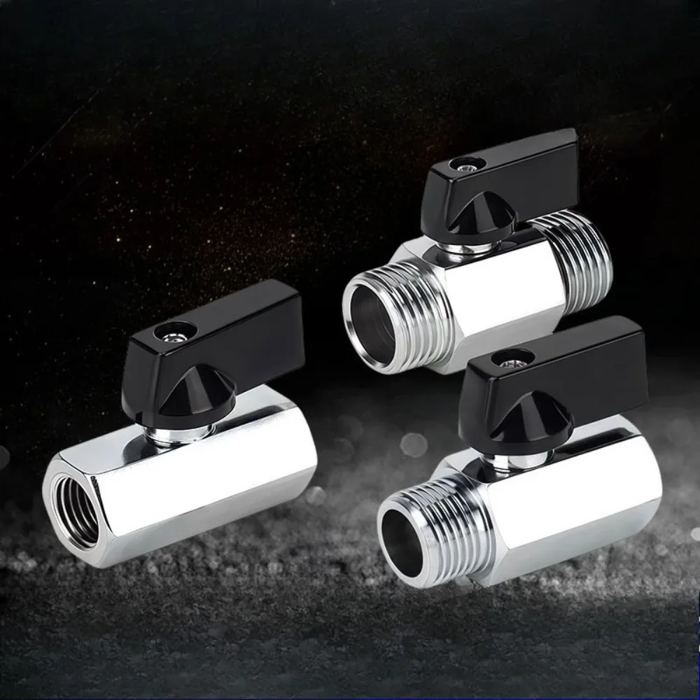 

Mini Brass Ball Valve 1/8" 1/4" 3/8" 1/2" BSP Threaded Male To Female Air Compressor Water Gas Oil Shut Off Valve