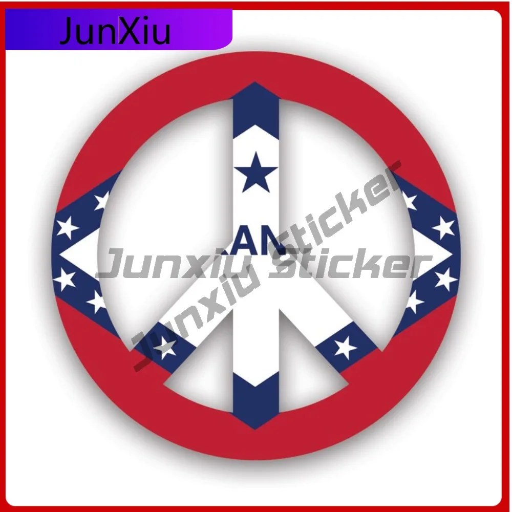 

Arkansas Flag Peace Waterproof Fade Resistant Vintage For Bumper Motorcycle Helmet Easy Apply Easy To Remove Decoration Funny