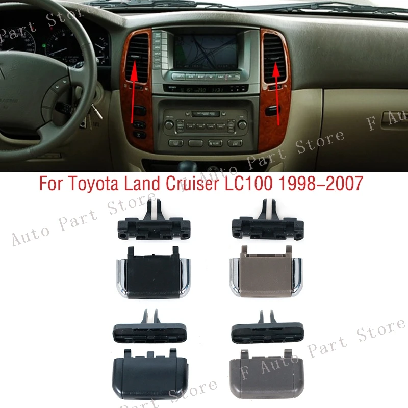 Front Dashboard Air Conditioner Outlet A/C Air Conditioning Vents Tab Clip For Toyota Land Cruiser LC100 1998-2007 Lexus LX470