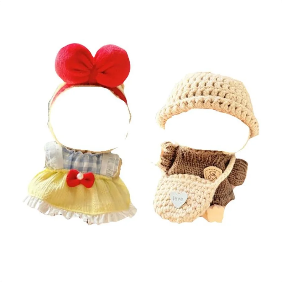 

17cm Doll Clothes Suitable Cute Dolls Accories Set Gift for 2 Set No Doll TL701
