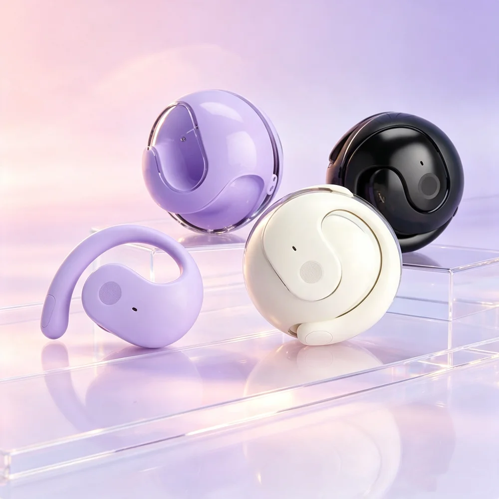 Wireless Bluetooth Earphones HIFI Bass With HD MIC Ear-Hook Earbuds Noise Cancelling Life Waterproof Game Sports Music Headsets