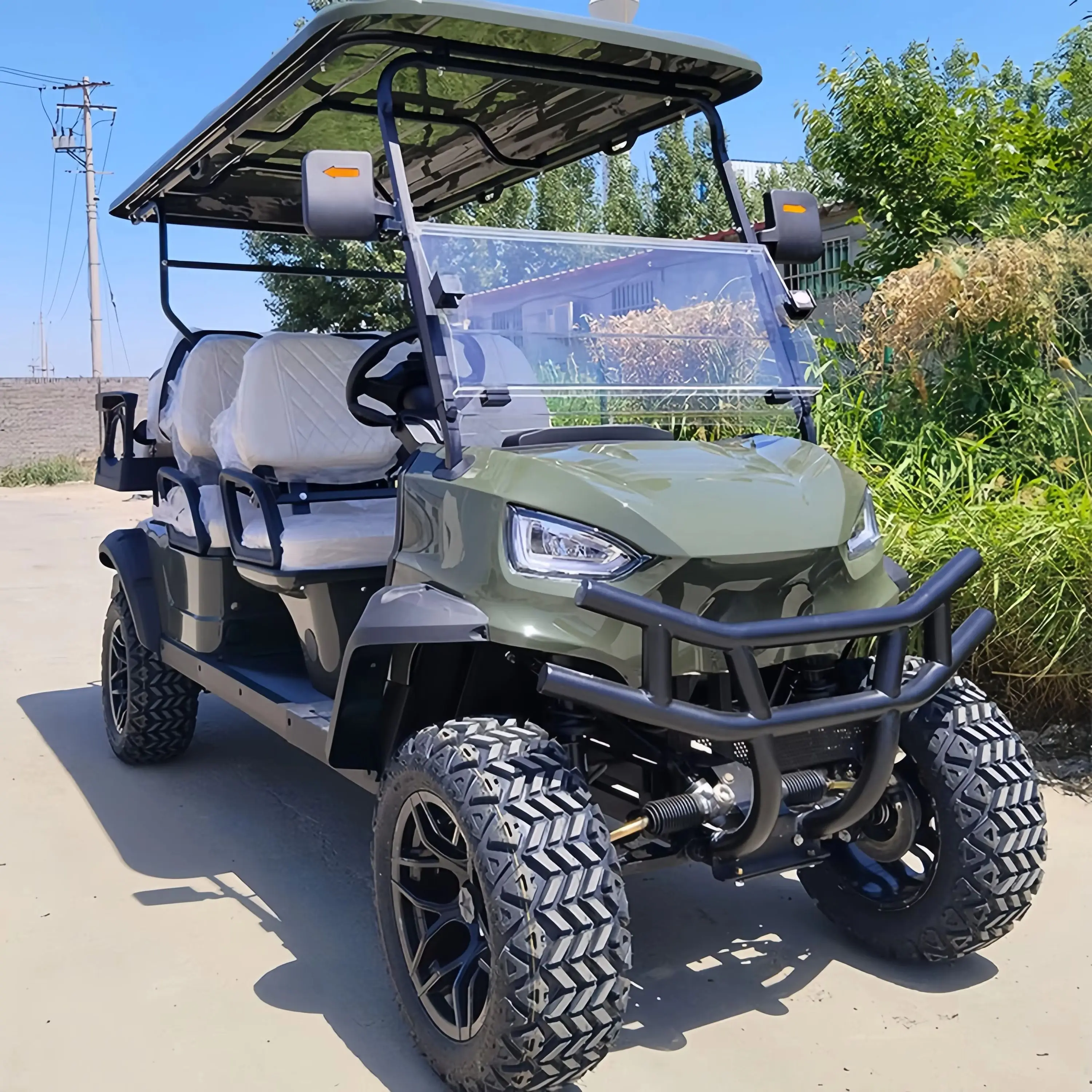 شهادة CE أعلى جودة مكوك المدينة السياحية سيارة كهربائية صغيرة لمشاهدة معالم المدينة سيارة دورية كهربائية لوحة طاقة شمسية توليد الطاقة