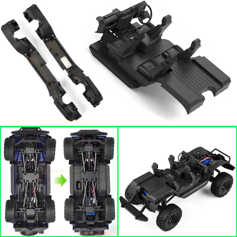 

Simulation Fender and Central Control Seat Left/right Rudder Interior for 1/18 RC Crawler Traxxas TRX-4M Car Defender D90 Parts