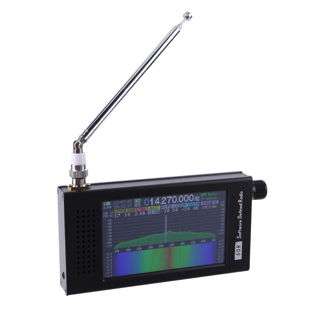 Portable DSP SDR Radio Receiver with Antenna Jack, Rechargeable Compact Digital Radio for Home, Garage, Party, Outdoor Market