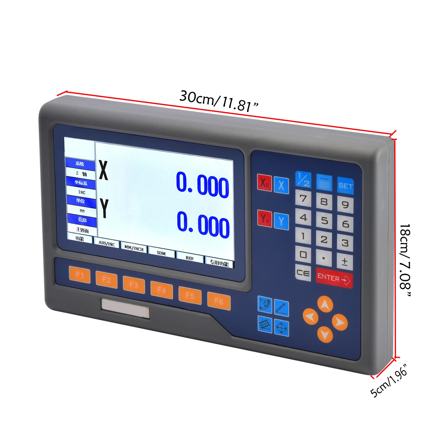 8 Languages 2 / 3 Axis LCD DRO Digital Readout Display Counter For Milling Lathe Turning Machines