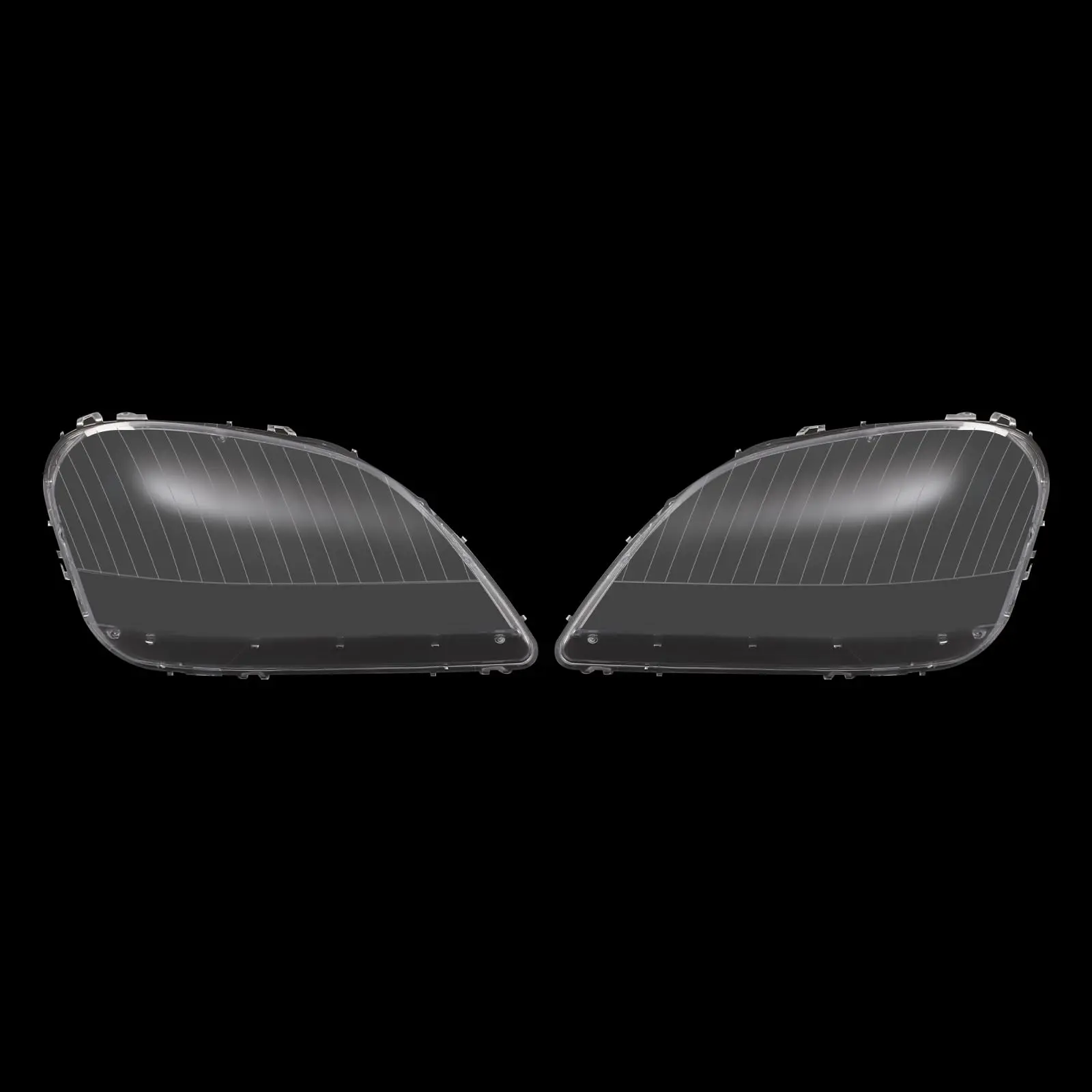 زوج غطاء عدسة المصباح الأمامي متوافق مع مرسيدس بنز ml Class W164 2006 2007 2008 غطاء عدسة المصباح الأمامي الأيسر والأيمن Cle