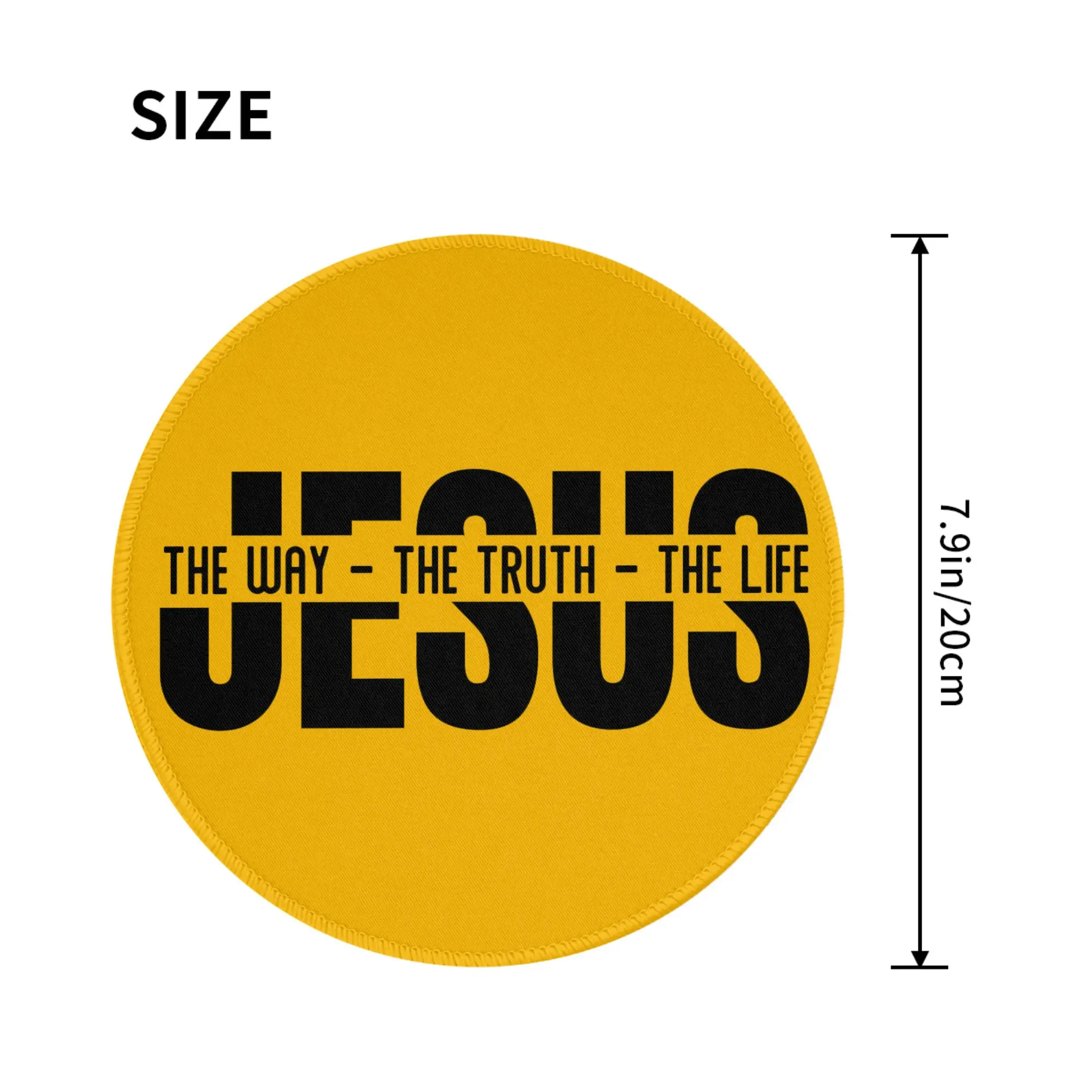 Jesus The Way The Truth The Life Religious Christian Faith Mouse Pad Computer Keyboard Mouse Mat PC Laptop Desk Mat Table Mats