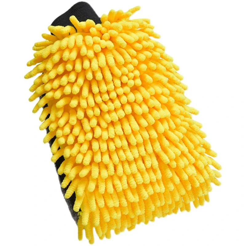 Großer Mikrofaser-Autowaschhandschuh, wasserdichte Chenille-Handschuhe, dicker Auto-Reinigungshandschuh, Wachsdetaillierung, Autopflege, doppelseitiger Handschuh