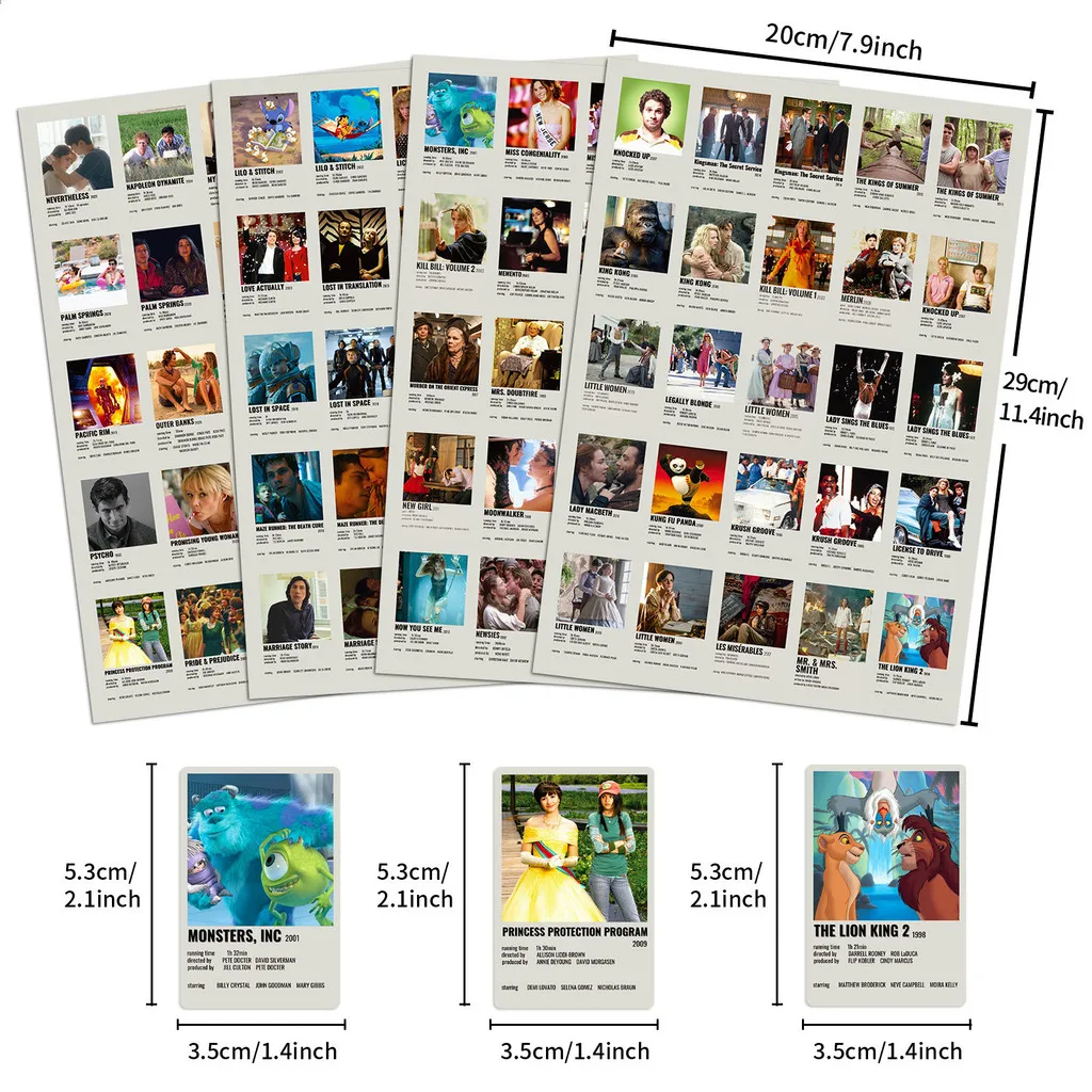 لفة ملصقات ملصقات الفيلم مكونة من 100 قطعة - فينيل مقاوم للماء معتمد من EN71 لأجهزة الكمبيوتر المحمولة وجماليات السكوتر (متجر Anime Worlds)