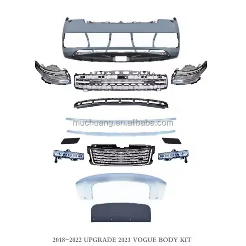 

2023 SV Upgraded for for Range-Rover Vogue 2018-2022 Body Kits Front Bumper Grille and Headlights Bar Kit
