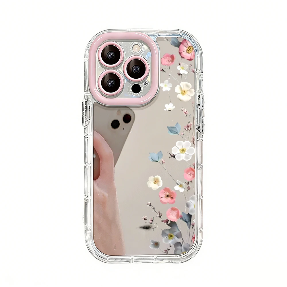 Tulpenblumen Air Cushion Spiegel Handyhülle für iPhone 17 15 14 16 Pro Max 13 12 11 Pro X XR XS MAX 7 8 Plus 17Air Modische Hülle – Detail 9