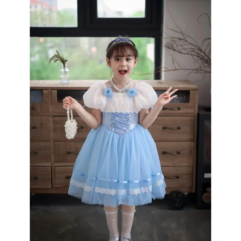 신데렐라 공주 드레스 소녀 어린이 생일 파티 카니발 의상 드레스 엘사 인어 라푼젤 키즈 화려한 고급 의상