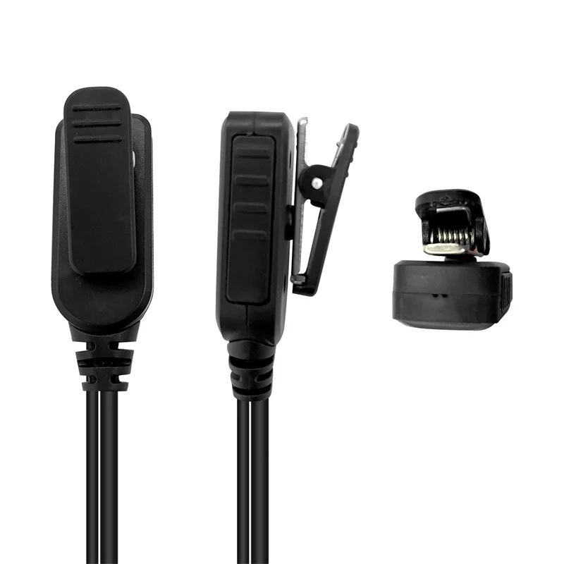 Baofeng ve Kenwood için Mic PTT Mic kulaklık, d-şekil kulaklık, kulak kancası