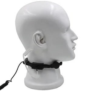 FBI - Yüksek Duyarlı, Taktik, Çift PTT, Mikrofon, boğaz, hava tüpü Kulaklık mikrofon Baofeng UV-5R, UV82, 888S, çocuk taşınabilir radyo. fbı'ı aramak için yapılan en büyük satışlardan 12'si-no. 11