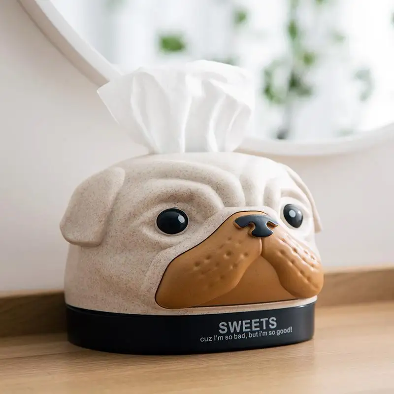 

Creative Simple Paper Towel Holder, Living Room Coffee Table Napkin Organizer, Cute Cartoon Tissue Box for Home & Dorm