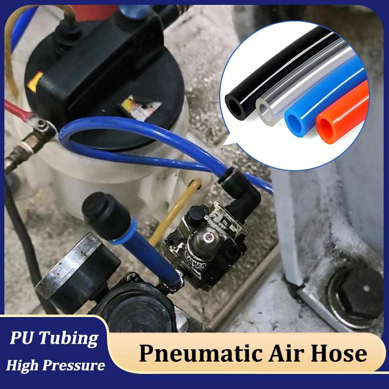 

1–10 м Пневматический воздушный шланг высокого давления OD 3 4 5 6 8 10 12 14 16 18 20 мм для трубки компрессора Полиуретановая быстроразъемная труба
