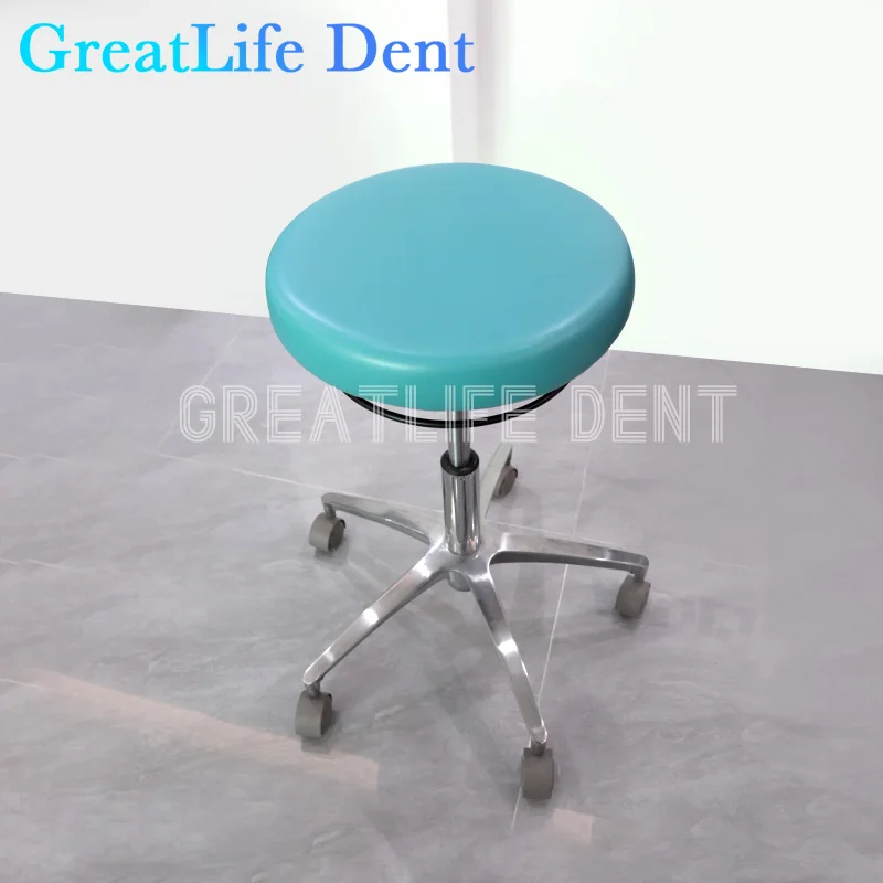 GreatLife Bar Chair Lift Rotating Laboratory Hospital Leather RoundHairdressing Tattoo Embroidery Makeup Master Pulley Stool