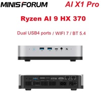 Minisforum AI X1 Pro AI 9 HX 370  M.2 2280 PCIe4.0 SSD x 3 Copilot PC WiFi 7 BT5.4 Built-in 135W OCulink 2*USB 4.0 AI Computer