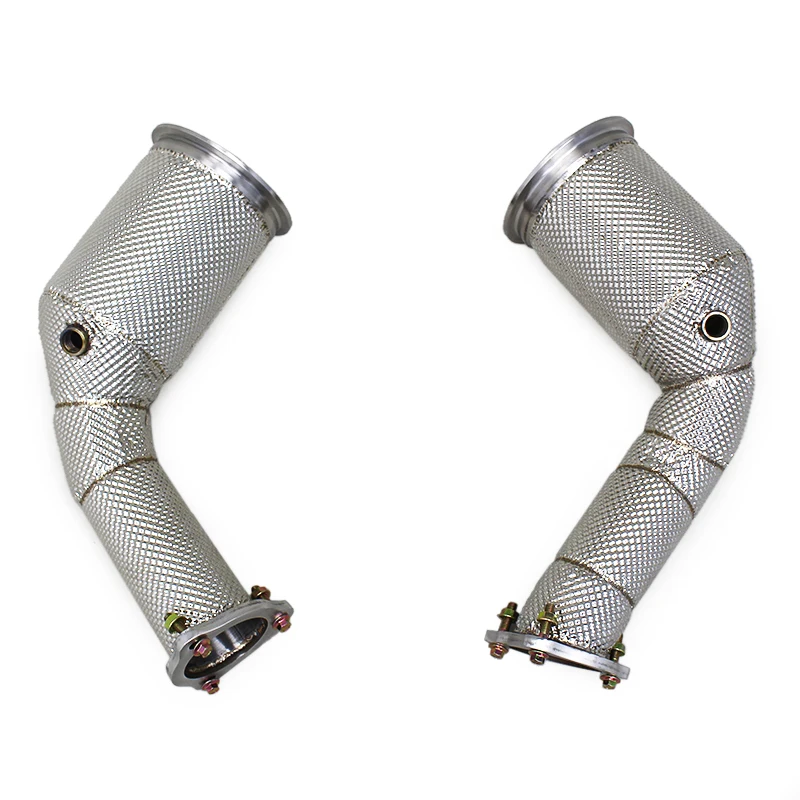 

Hot Sale Turbo Downpipe for RS4 B8 RS5 B9 2.9T 2019-2024 Sport Exhaust Downpipe with Heat Shield Street Header