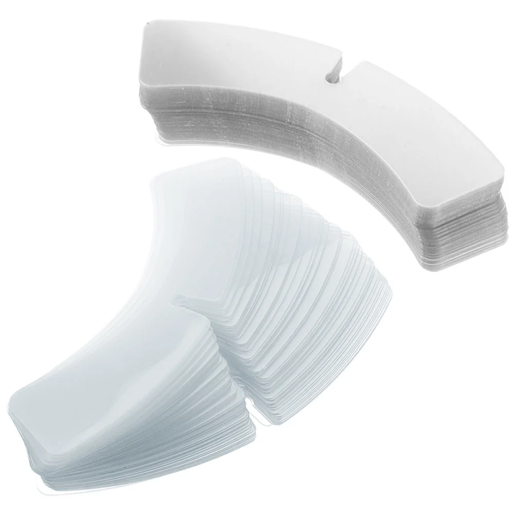 100 Uds. Insertos transparentes para cuello de camisa, soporte Invisible para cuello de plástico para hombres, camisas de vestir, formales de negocios
