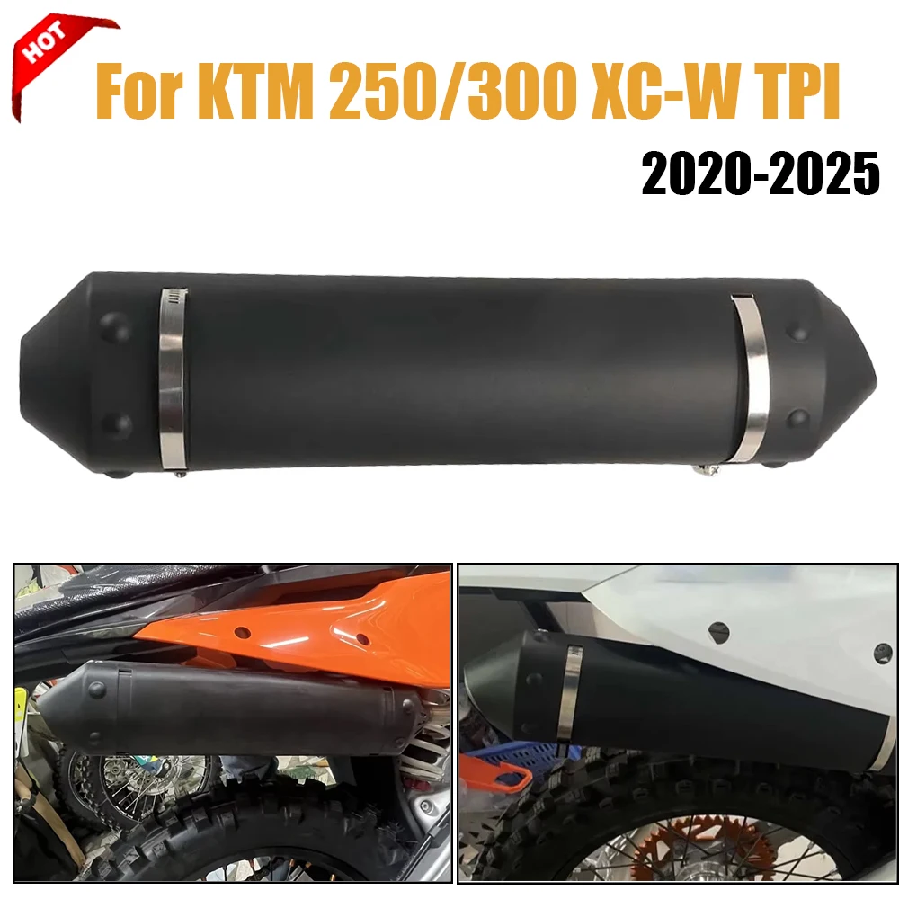 

Motorcycle Exhaust Tail Guard Heat-Resistant Protective Cover For KTM EXC XC XCW 250 300 TPI Husqvarna TE 250 300 2020 - 2025