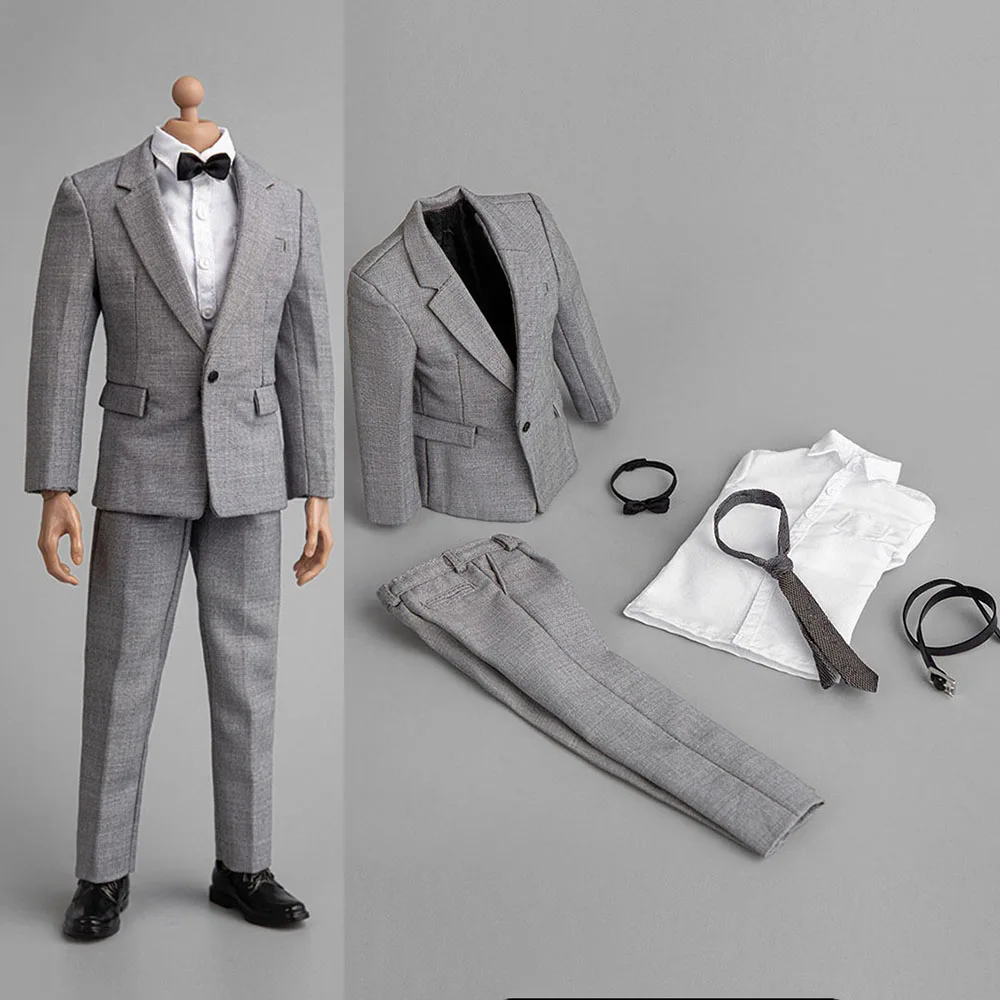 

В наличии ZYTOYS ZY5038 1/6 мужской серый костюм в комплекте аксессуары для одежды для деловых мужчин подходит для экшн-фигурок солдат 12 дюймов куклы