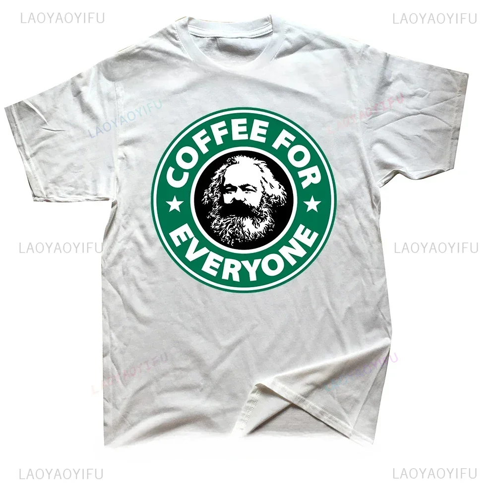 Karl Marx Workers Unite Communism Marxism Socialism Graphic Printed T Shirts Streetwear Short Sleeve Summer Style Man T-shirt