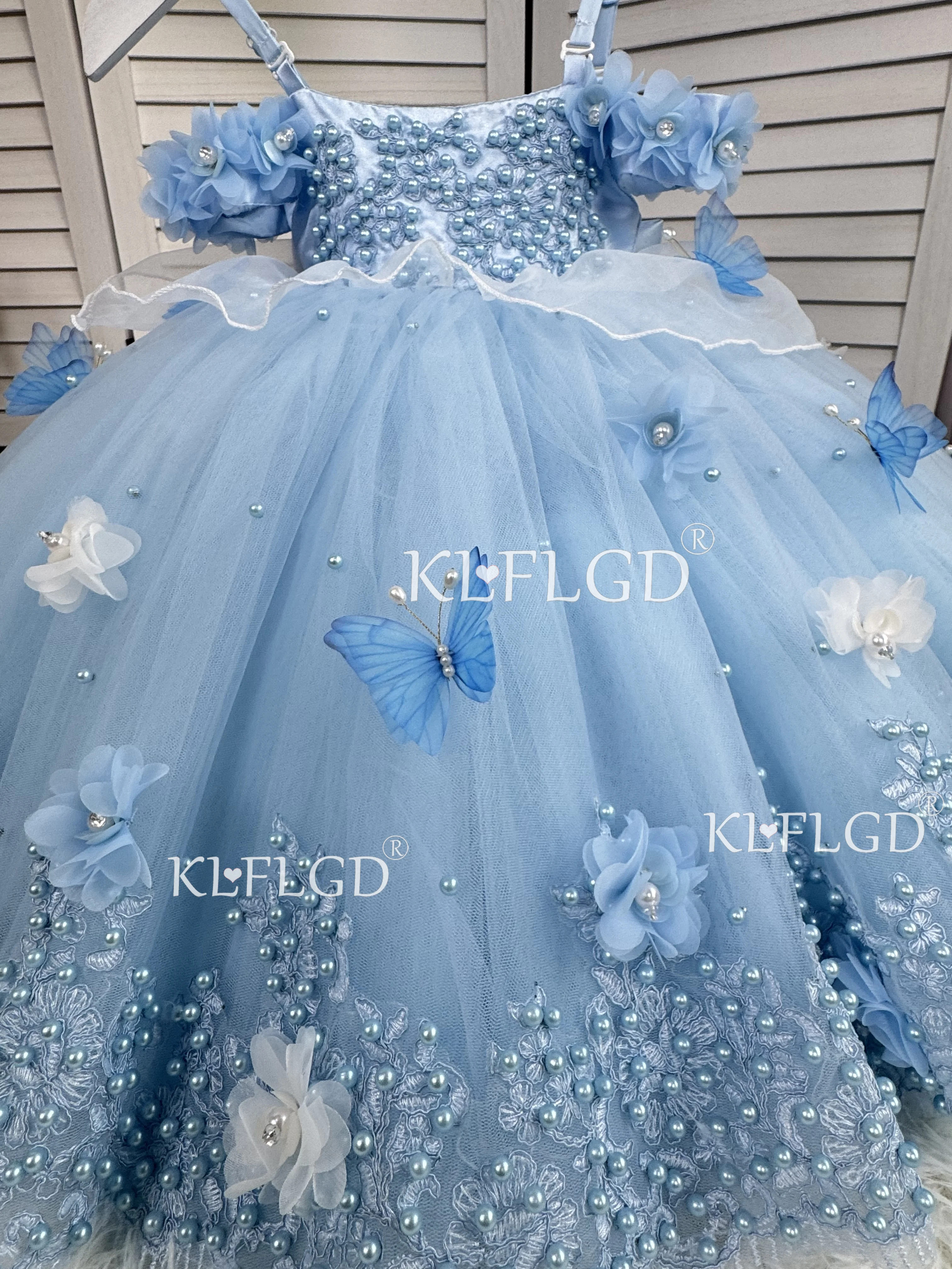 Gorgeous and Elegant Girl's Beauty Pageant Dress, Handmade Custom Dress, Baby's First Birthday Gift, Girl's First Christmas Dres