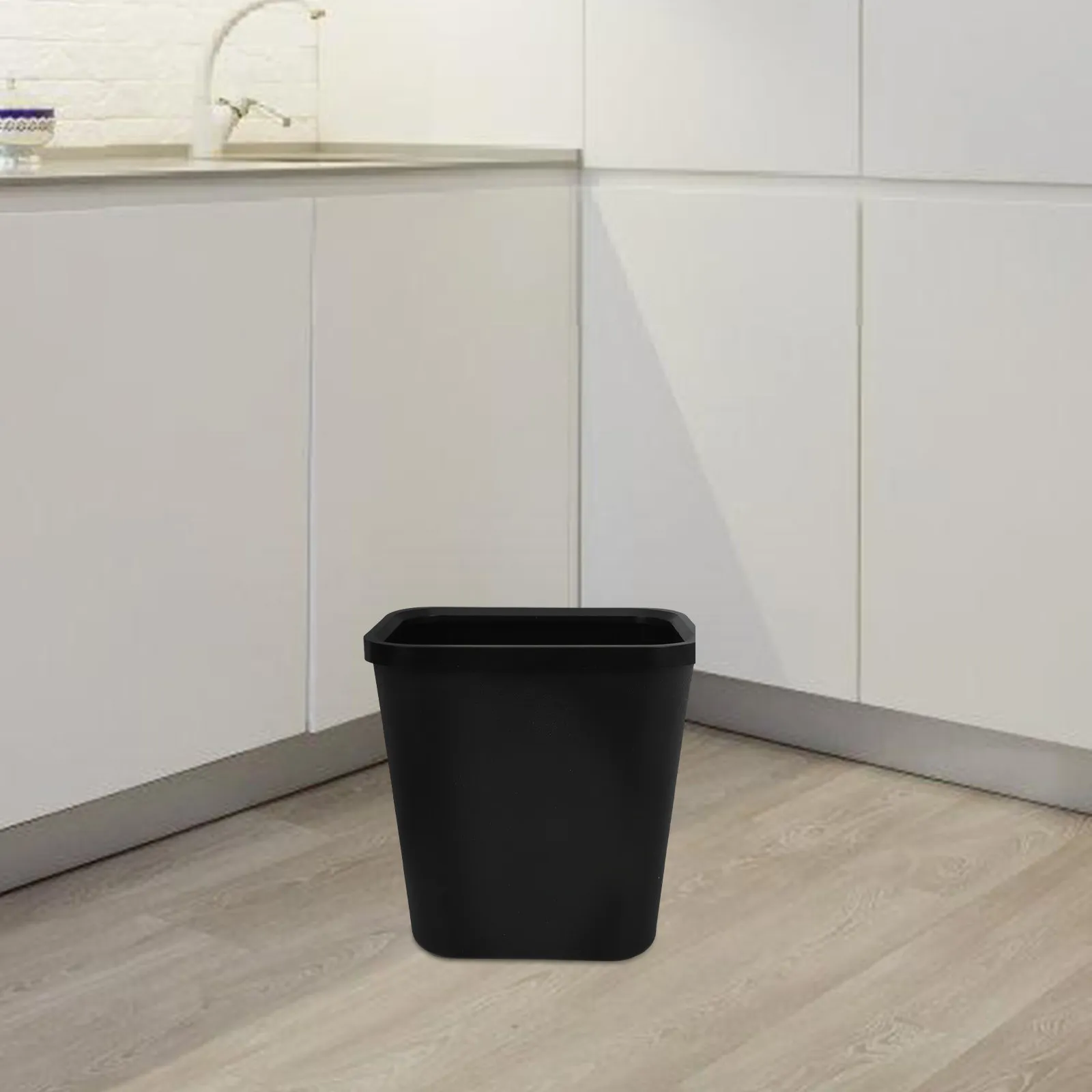 

Plastic Trash Bin Small Square Thickened Waste Can For Kitchen Bathroom Bedroom Office Indoor Dustbin For Dorm Rv Hotel