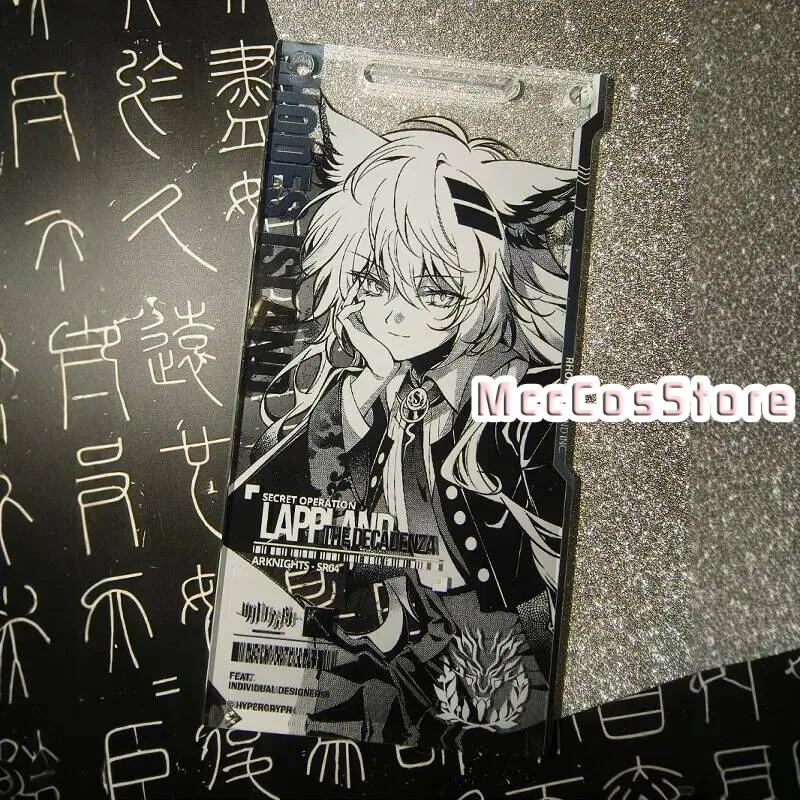 Lappland Arknights Acrylic Game Peripheral Acg Keychain School Bag Decor Pendant Two-Dimensional Creative Cartoon Pass
