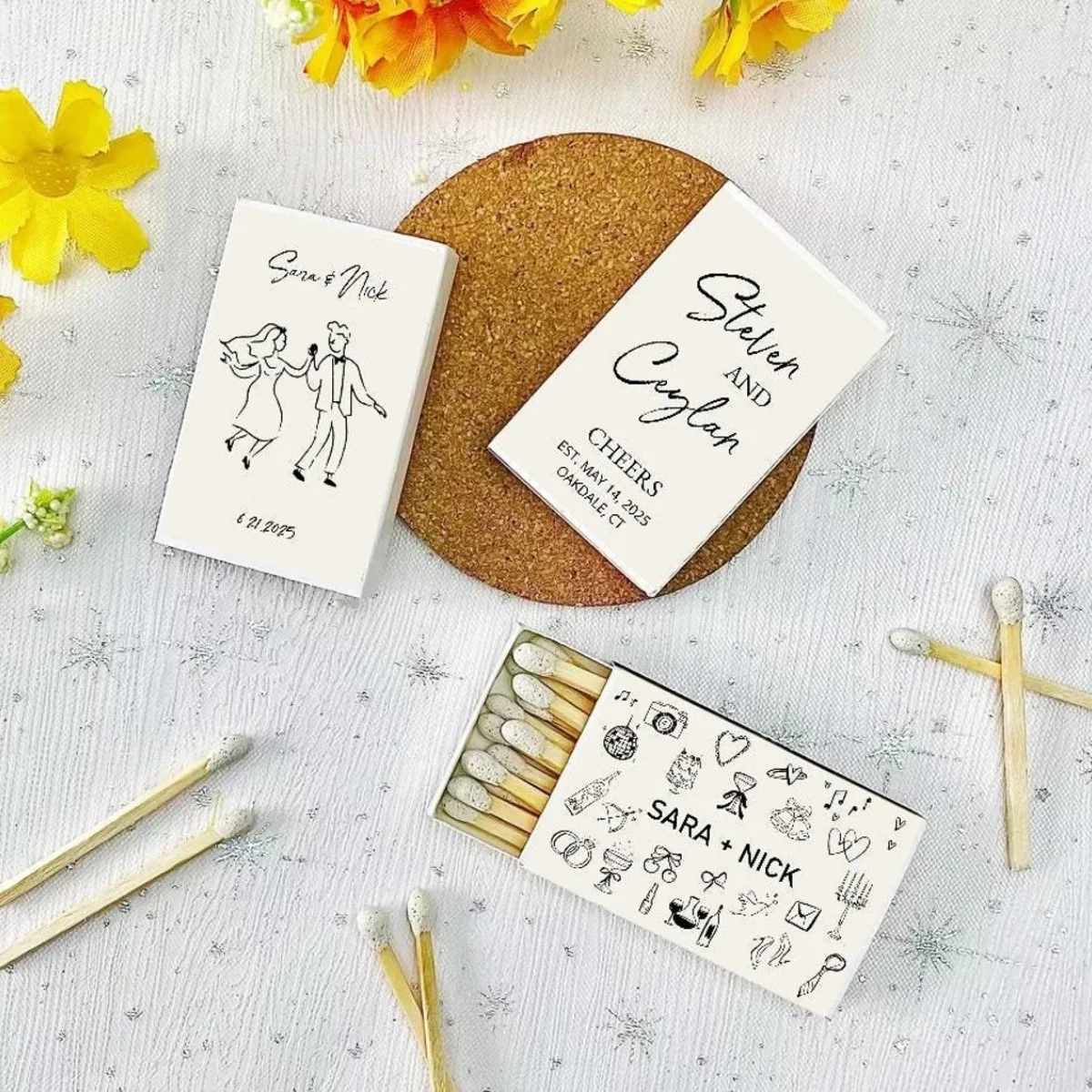 

Custom Matchboxes, Custom Match Box, Custom Matchbook Art, Custom Matches, Custom Sketch Match Boxes, Custom Bulk Wedding Favors