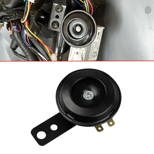 Imagen 1 del producto 12V impermeable ruidoso 105dB Universal motocicleta coche bicicleta eléctrica sintonización ATV bocina negro duradero Gadget accesorios creativos para coche