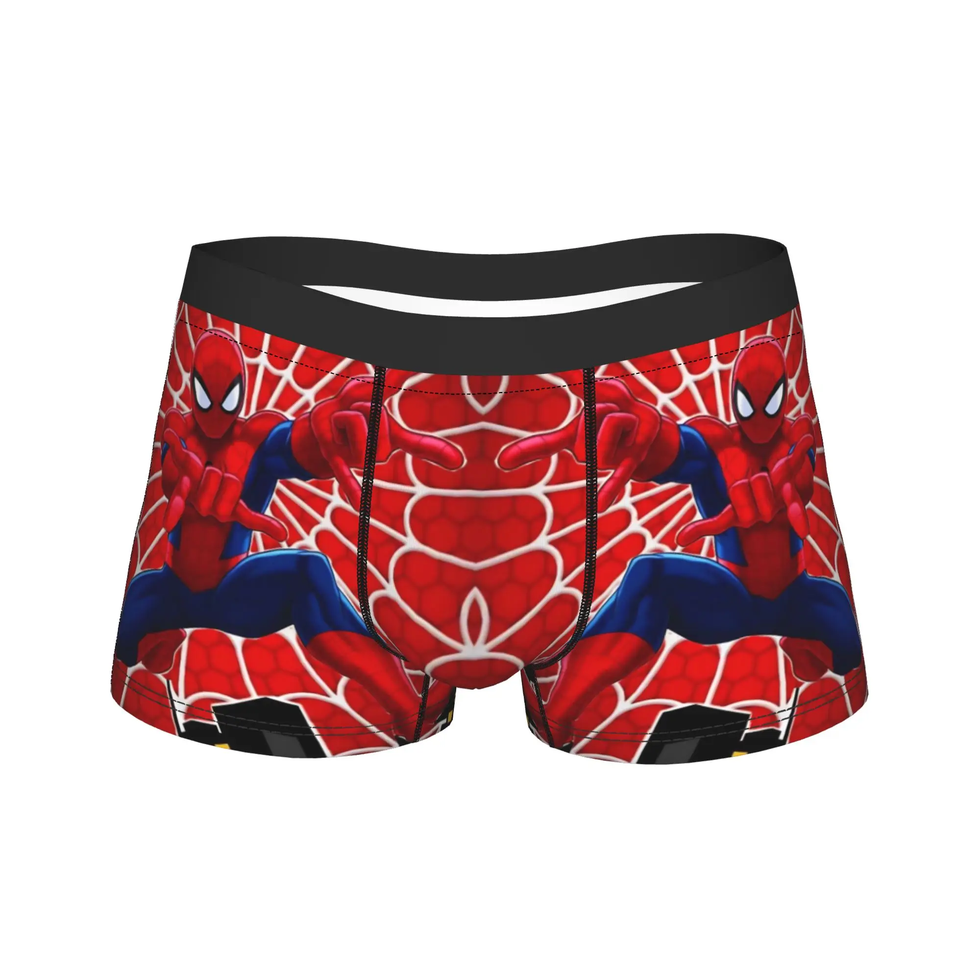 Calzoncillos Boxer Sexys de Spiderman, Pantalones Cortos de Superhéroe de Cómic, Ropa Interior Masculina con Diseño de Telaraña, Calzoncillos de Anime para Hombre, Talla Grande