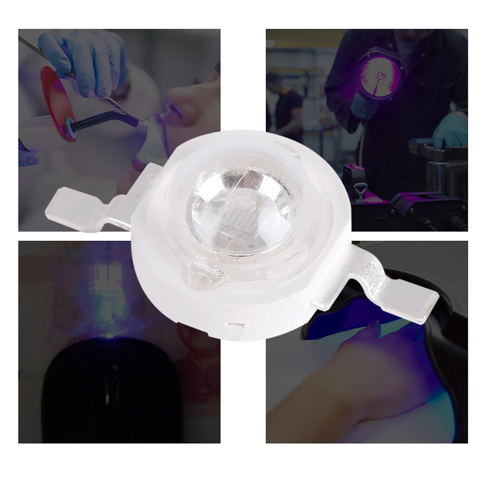 UV395-400Nm Luces ultravioleta 3W UV395-400Nm Luces ultravioleta LED para impresora de escaneo()