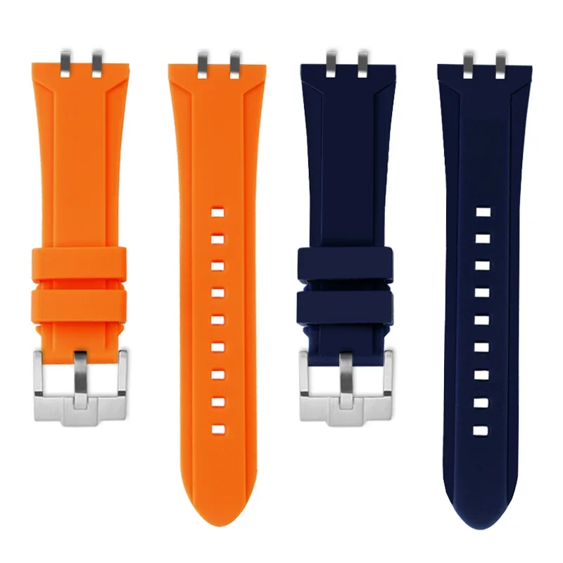 Rubber watchband For Tudor Royal Series M28600 M28603 Tito dial 41mm modified Waterproof silicone men strap accessories