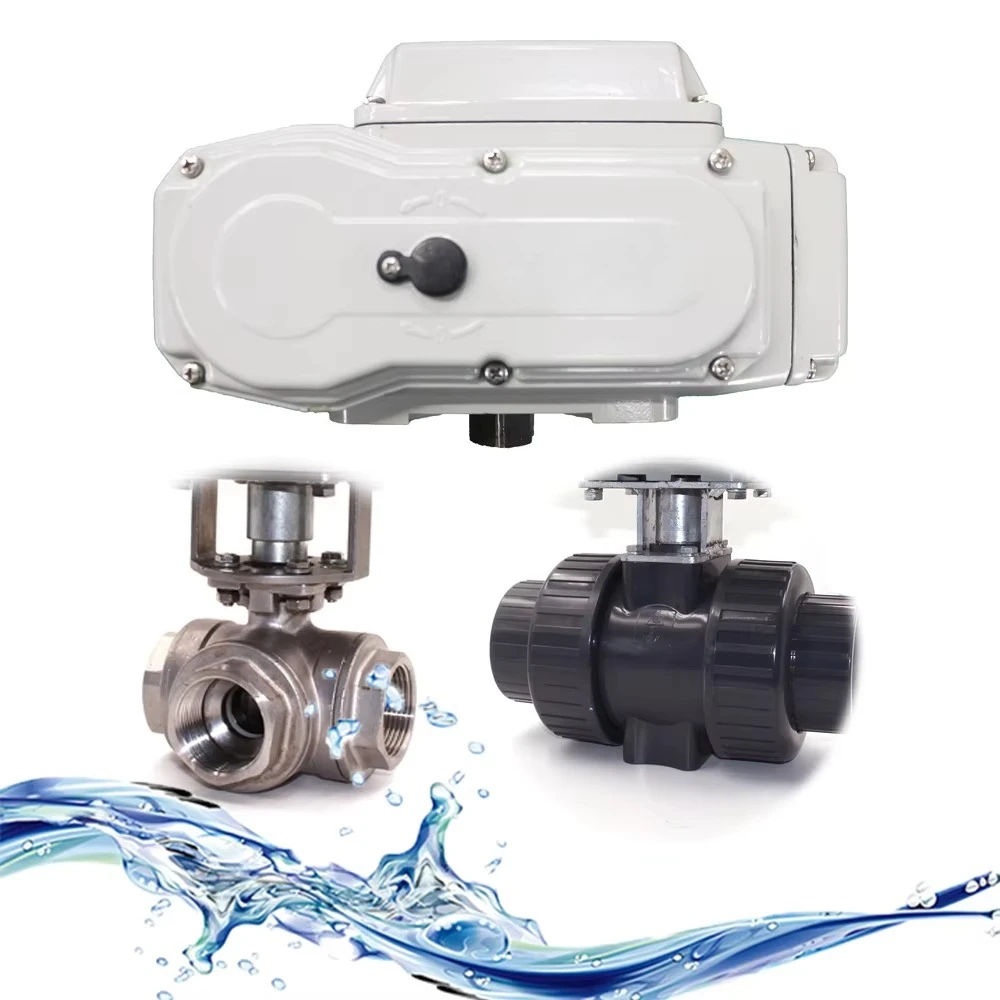 CTB-050 PVC Manual & Electric Motorised Ball Valve 2 Way & 3 Way Motorized Valve