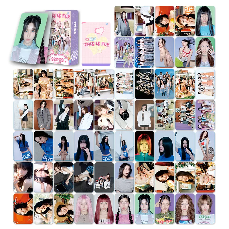 جديد 92 قطعة بطاقة صغيرة مرتين ألبوم جديد صندوق الليزر جمع بطاقة لومو بطاقة مروحة دعم بطاقة الصورة