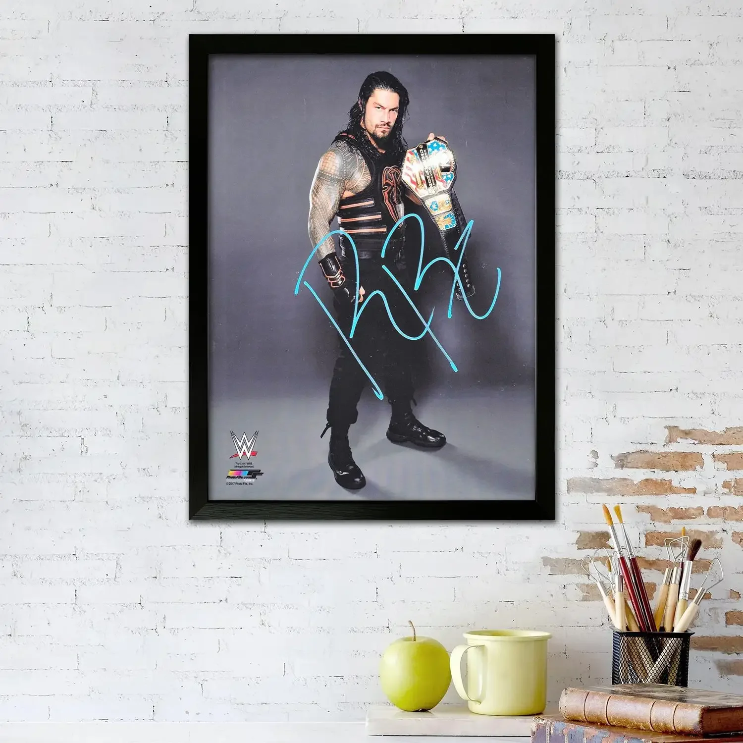 roman reigns Wrestler Canvas Art Poster, Wall Art Picture Print, Modern Family Bedroom Decor Posters,Decorative painting